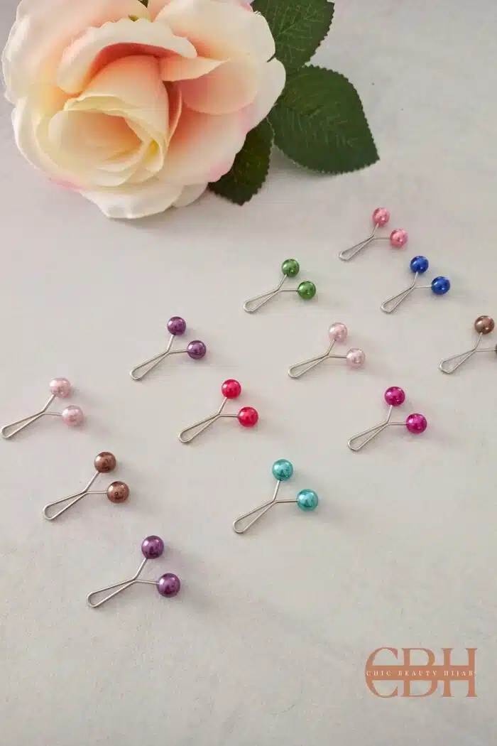 épingle hijab anti trou coloré