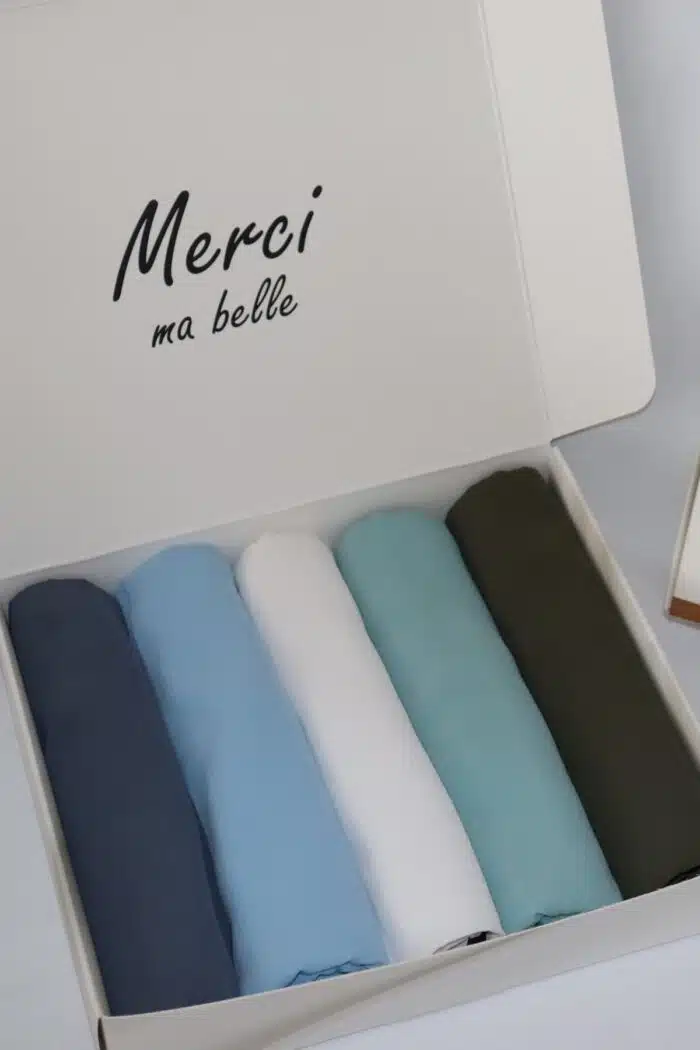 Box hijab Oum Salama 5 soie de médine