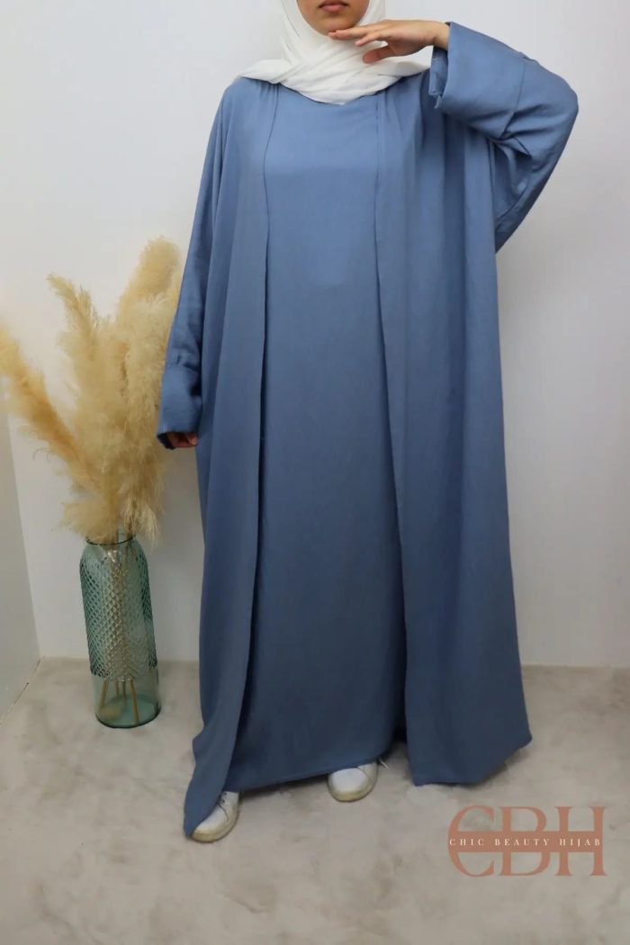 ensemble-abaya-bleu-lin-vue-complete
