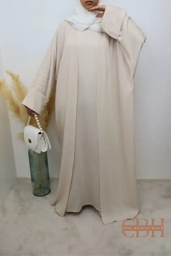 abaya-lin-creme-kimono-fluidite-details-manches