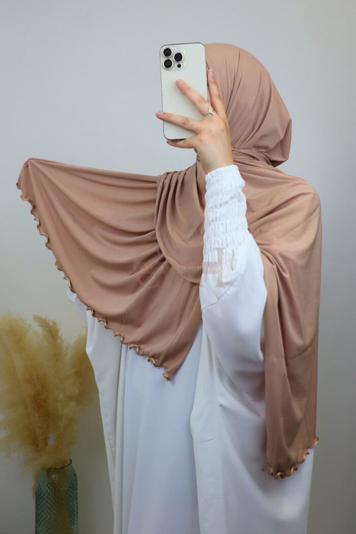 Hijab jersey premium frisé – drapé fluide
