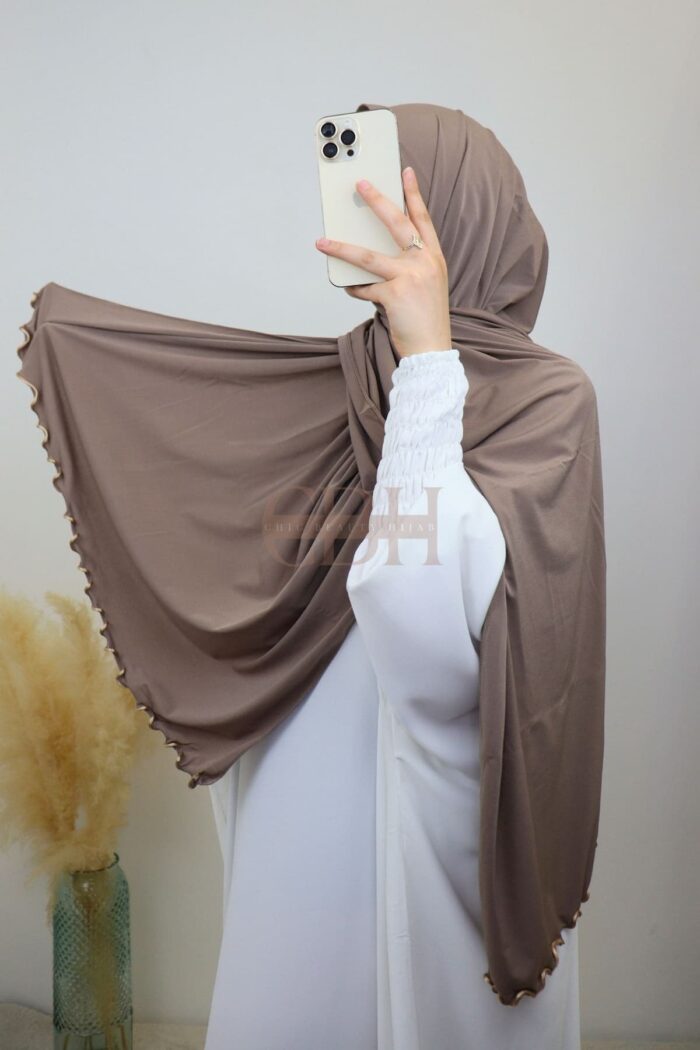 Hijab jersey premium frisé – drapé fluide