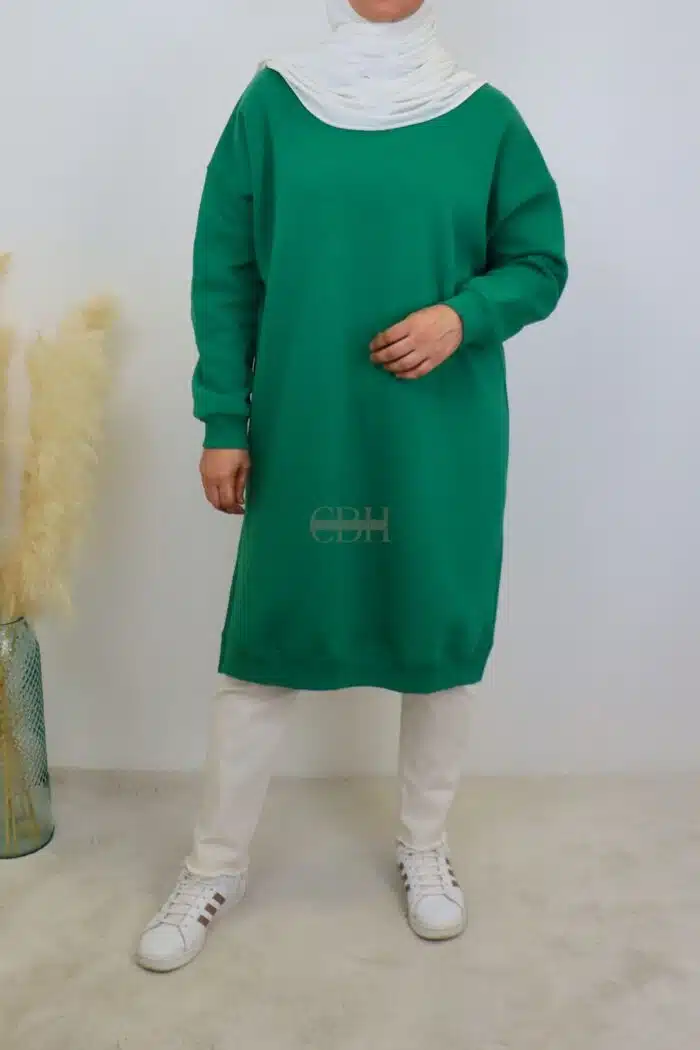 Pull oversize femme en coton et polyester, taille unique jusqu'au 46