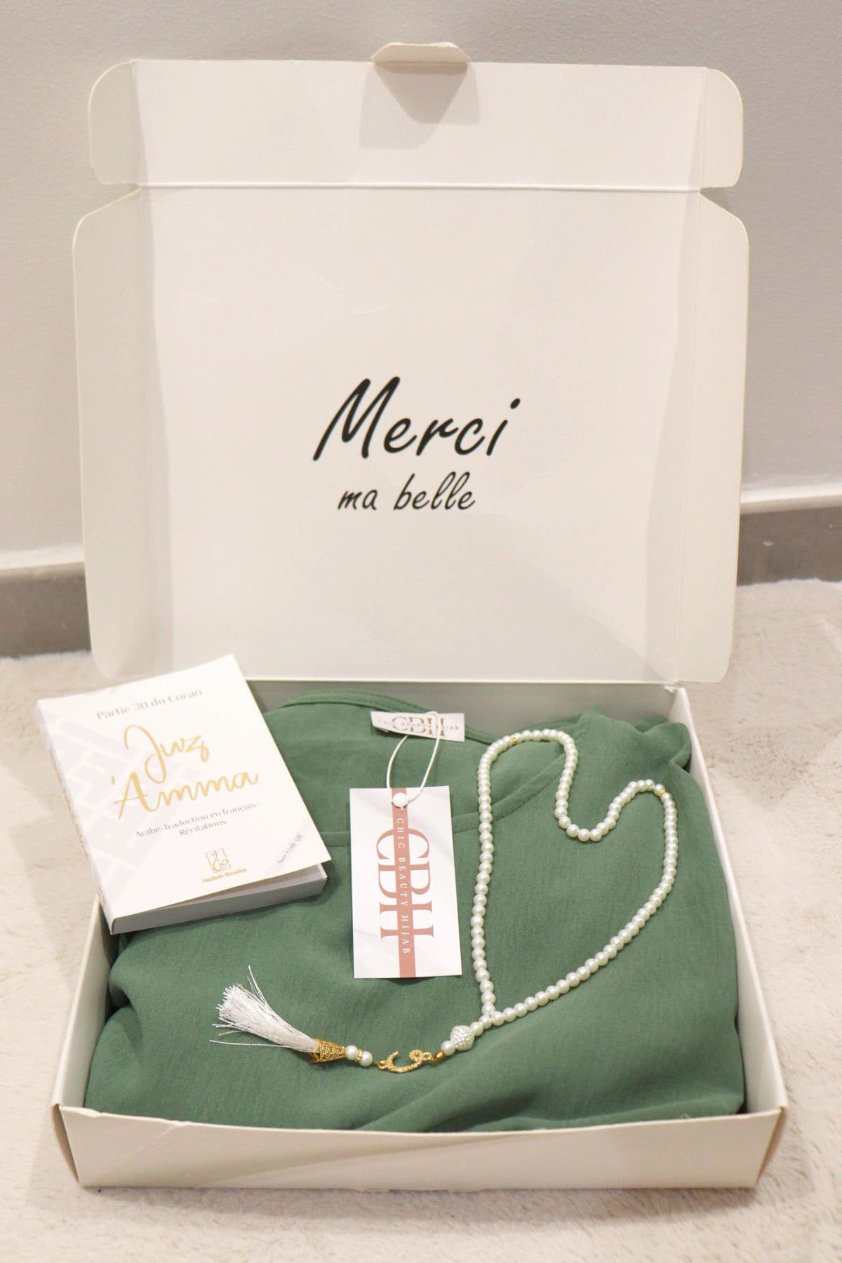 Coffret cadeau prière femme kaki