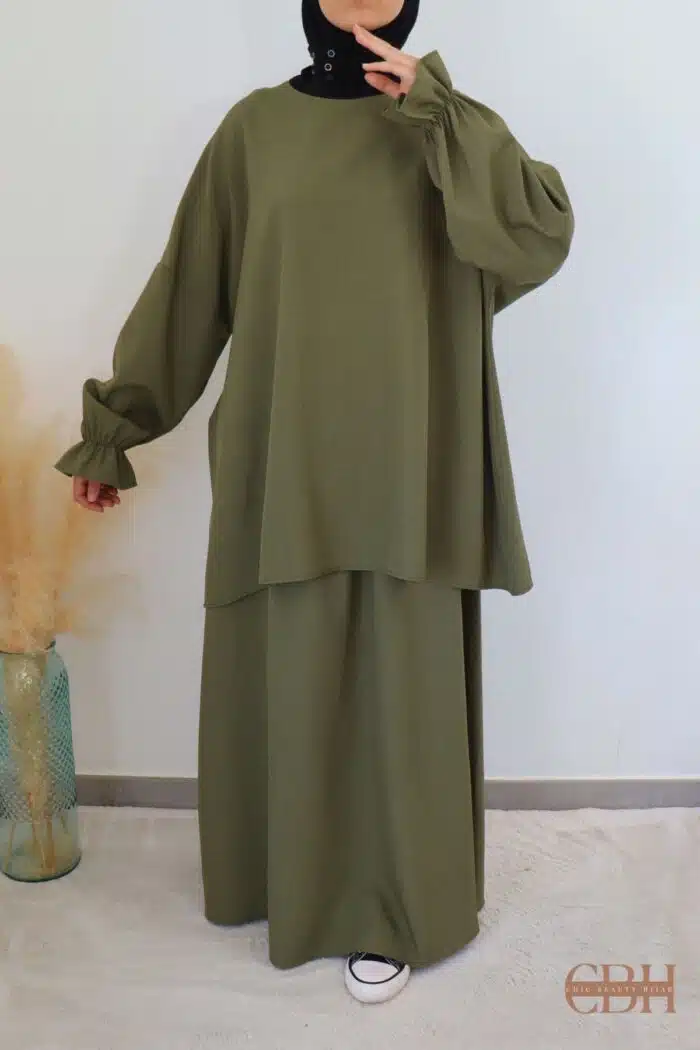 ensemble jupe femme Camila kaki